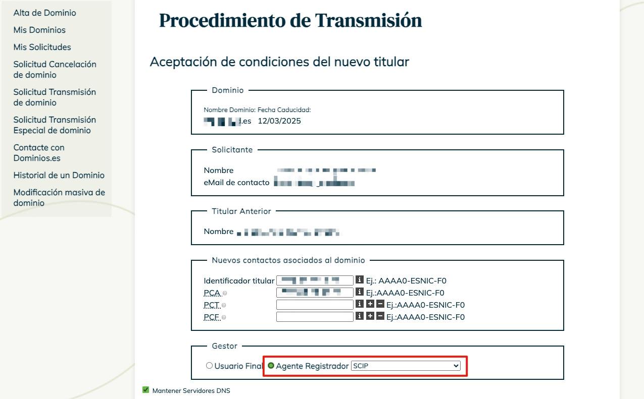 Iniciar transmision titular