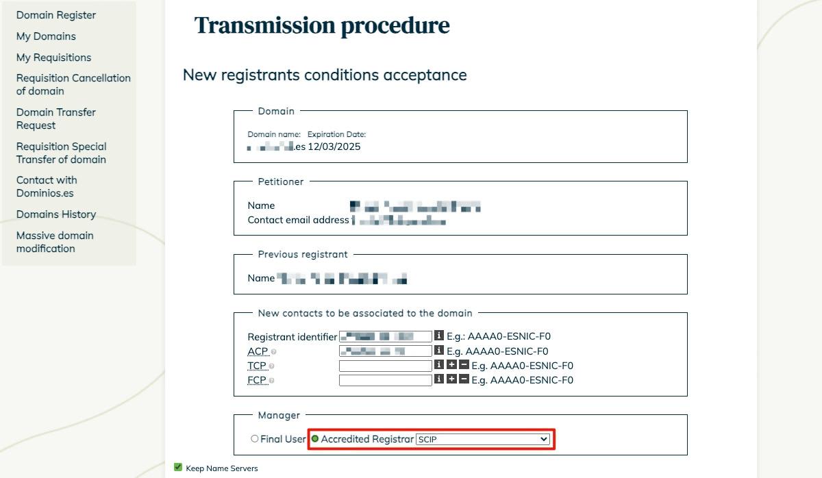 Iniciar transmision titular