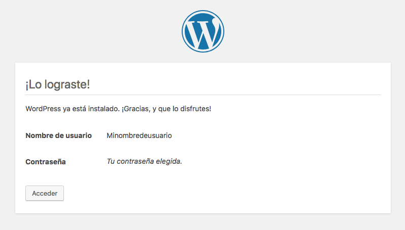 Instalador WordPress paso 5